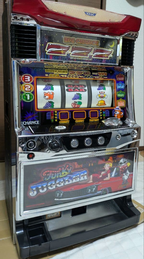 送料無料】初代ファンキージャグラー スロット筐体 コイン不要 音量調節可
