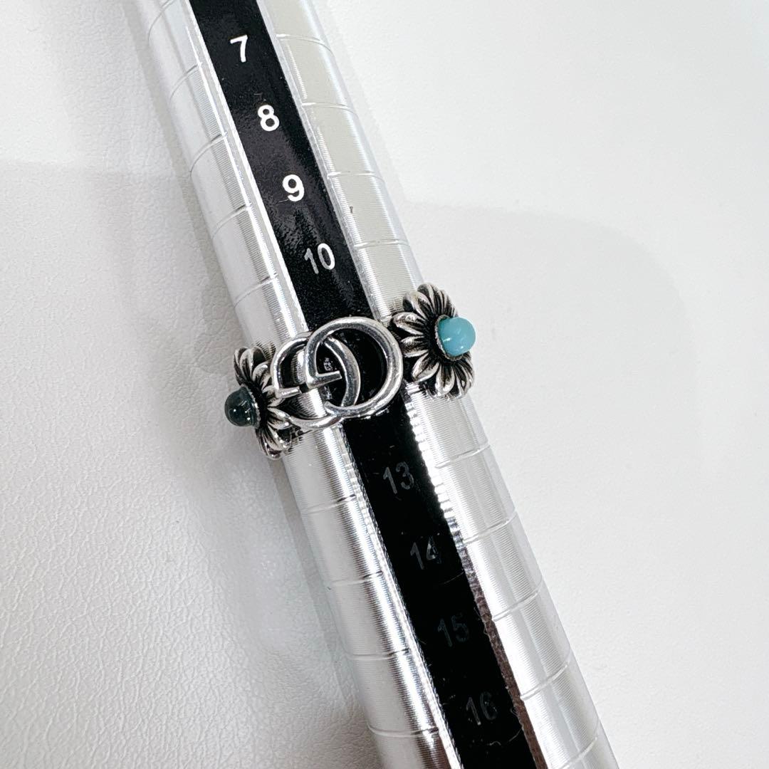 美品 グッチ ダブルG マザーオブパール リング 指輪 13号