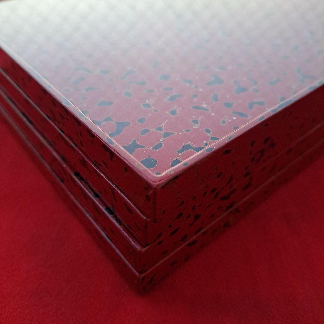 【津軽塗　尺1サイズ　長角卓上膳×1客】天然木製　唐塗\"赤上※1客分の価格表示