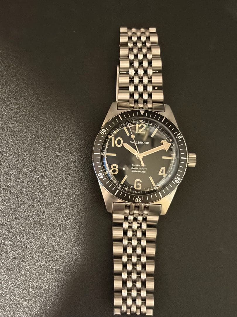 【美品】wolbrook skindiver auto 自動巻腕時計
