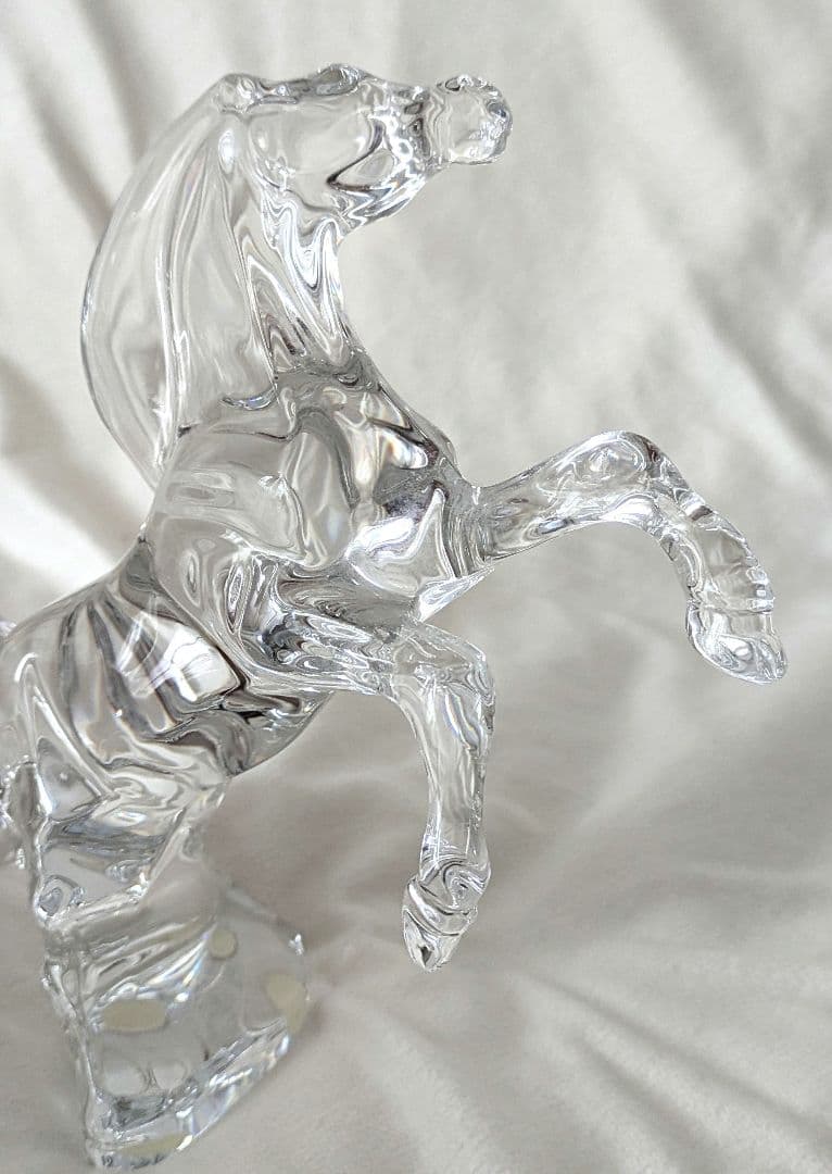 バカラBaccarat◎馬の置物 クリスタルガラス インテリアオブジェ