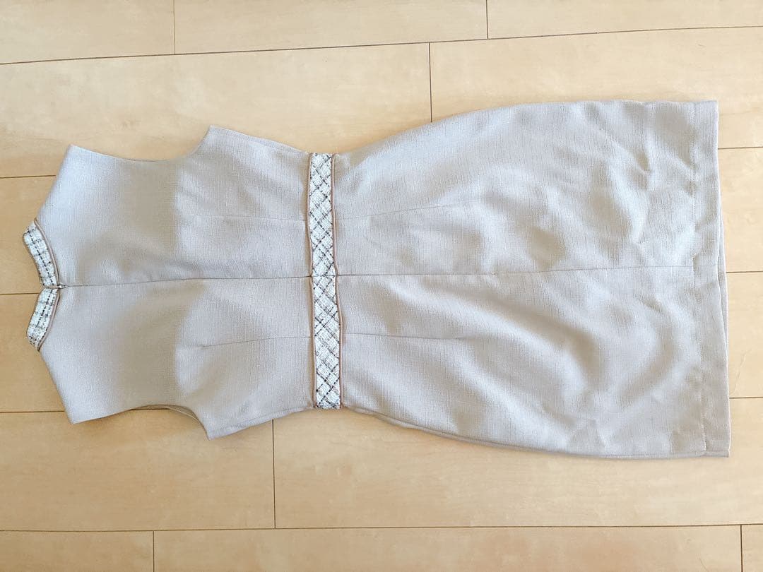 フロントジッパー×ラメツイードミニドレス(DE2962)