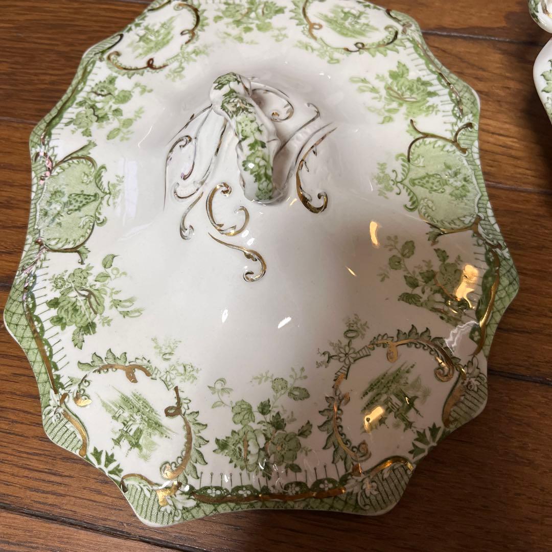 最終アンティークウェッジウッド高額キャセロール ヴィンテージ 形が