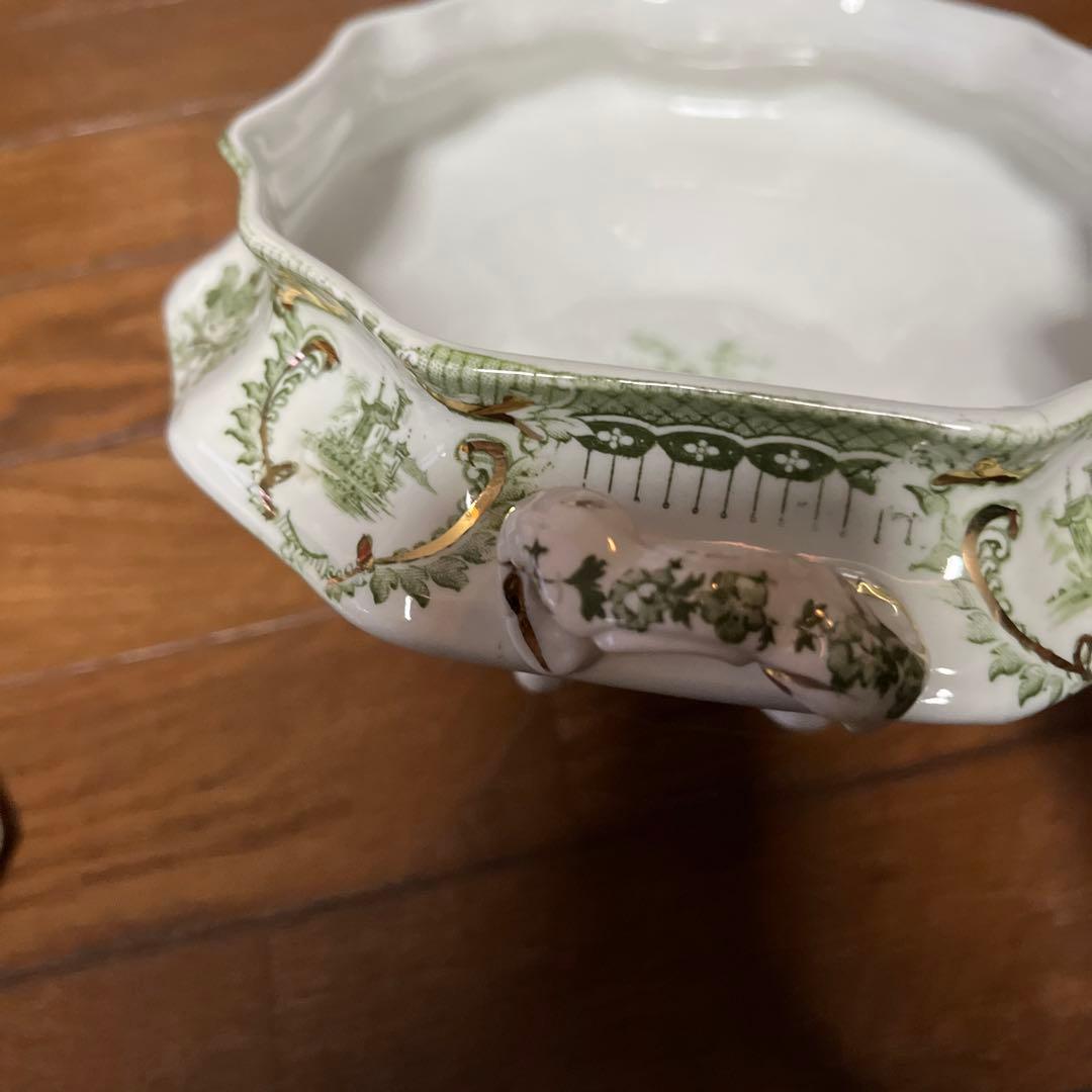 限定最終アンティークウェッジウッド高額キャセロールヴィンテージ形が