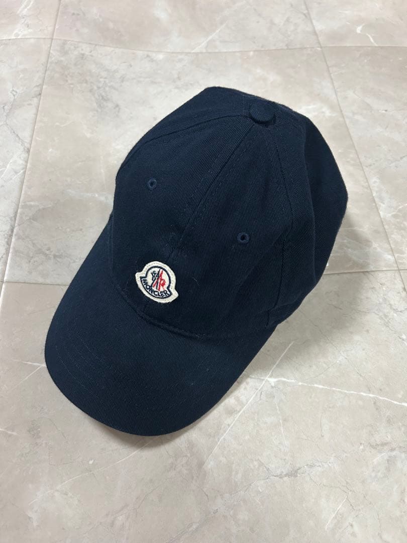 モンクレール　キッズM 54cm程度　ネイビー　キャップ 楽天市場】【MONCLER/モンクレール/BERRETTO/ニットキャップ/ニットCAP