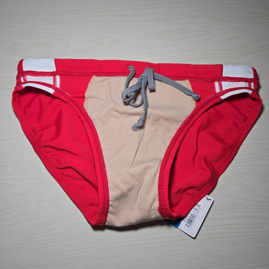 アリーナ 男性用競泳水着 Vパンツ Mサイズ レッド ARENA（アリーナ