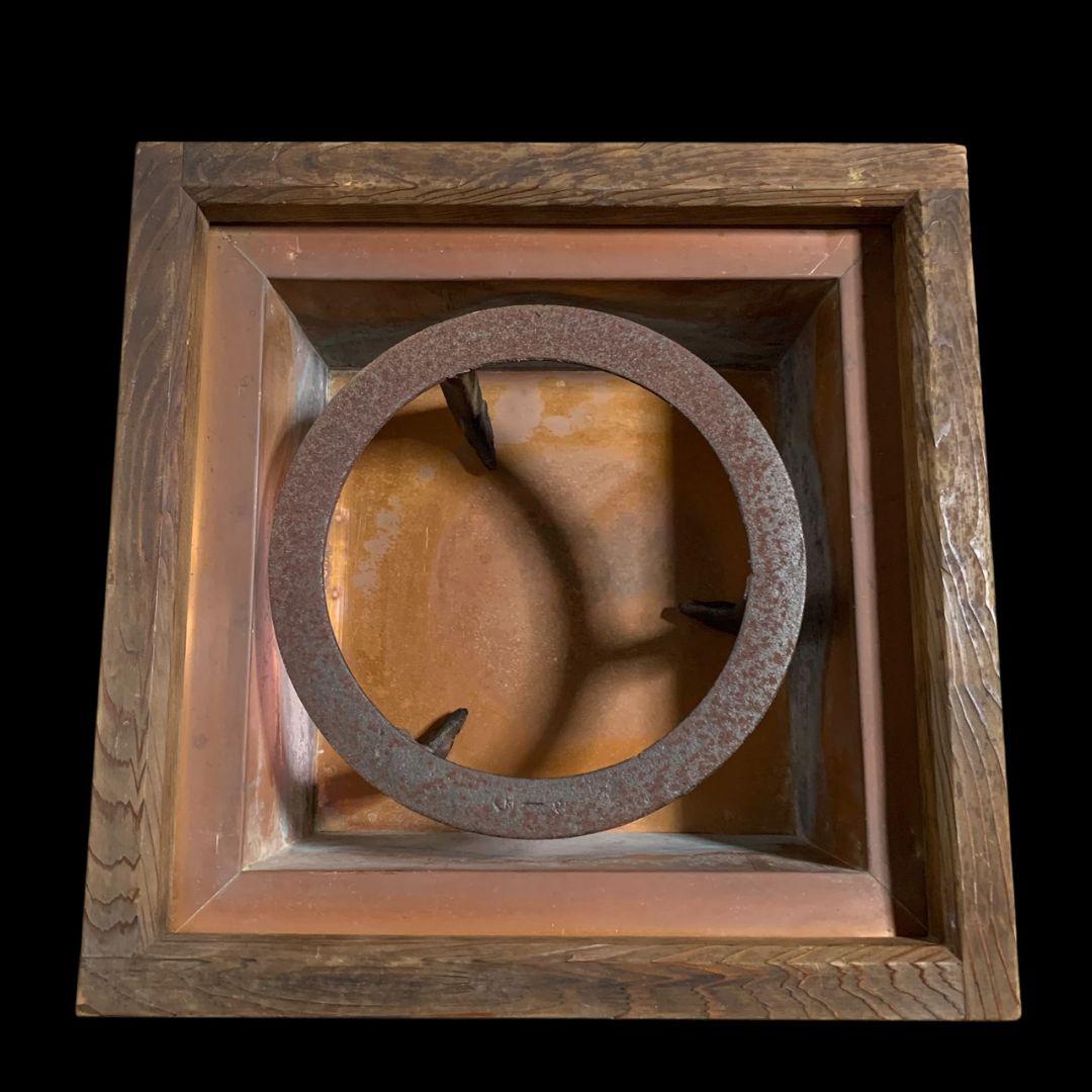 炉壇 置炉 火鉢 囲炉壇 茶道具 銅製 五徳付