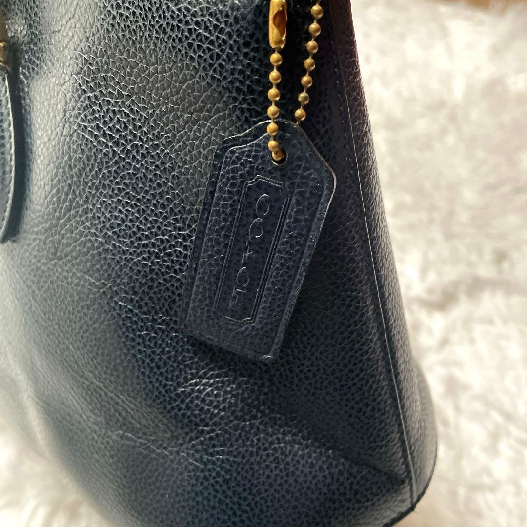 希少⭐︎OLD COACH マディソン イタリア製 ネイビー 2wayハンドバッグ