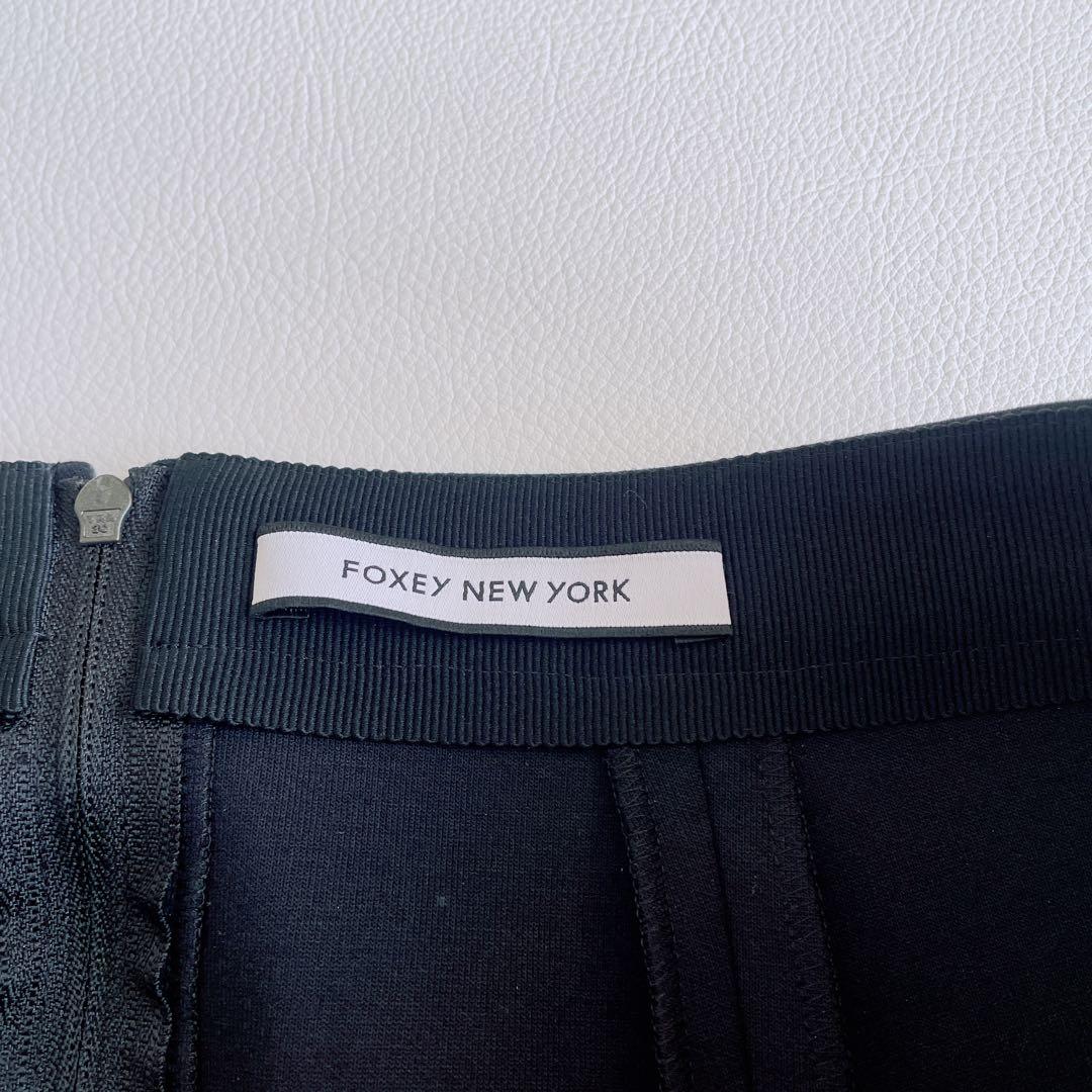 25AW✨希少サイズ✨FOXEY NEW YORK フレアスカート ブラック