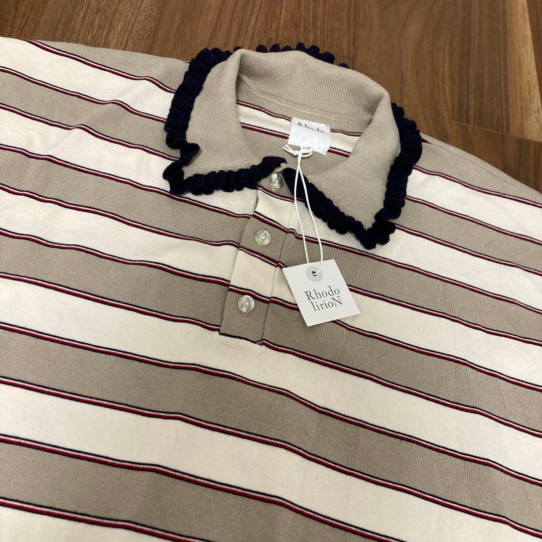 新品　rhodolirion Frill Polo Sweater ポロシャツ