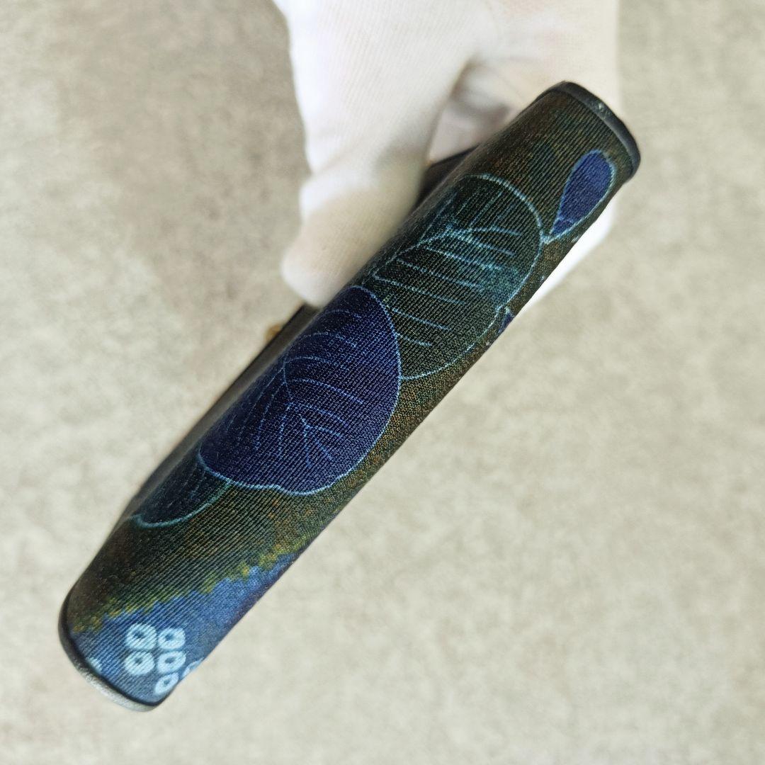 木箱入 藍染 高級 加賀友禅 ミニ財布 小銭 小物入れ 日本伝統工芸 絹