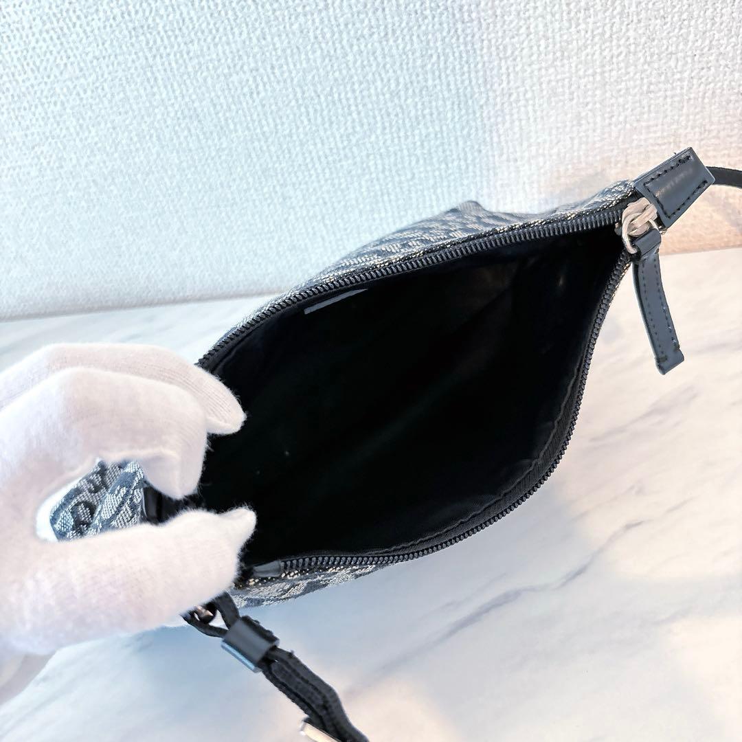 大人気 Dior ディオール 黒 トロッター ショルダーバッグ ミニバッグ