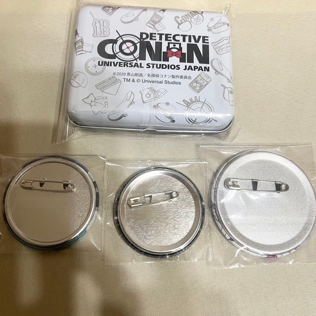 名探偵コナン 怪盗キッド 缶バッジ 中国 usj ユニバ 特典 コナンプラザ