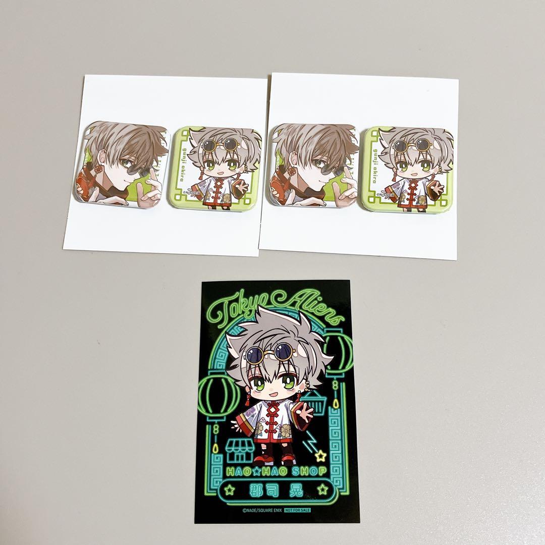 郡司晃 東京エイリアンズ 東エリ ハオハオショップ スクエア缶バッジ