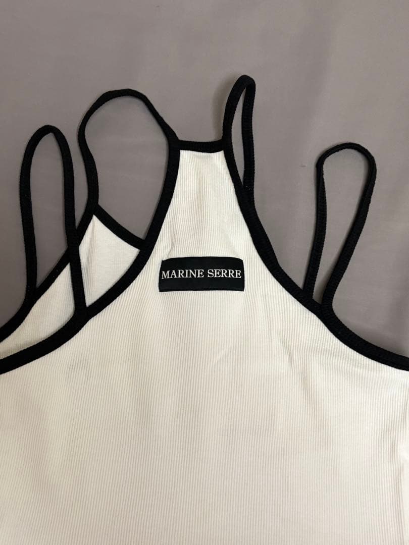 MARINE SERRE ホワイト タンクトップ XS