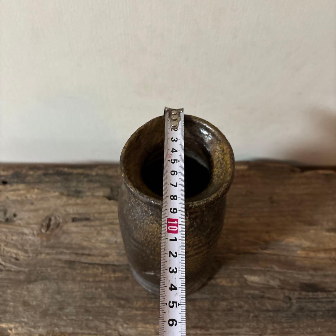 古備前花入 江戸〜明治 古丹波 花器 茶道具 アンティーク 骨董検:秦秀雄