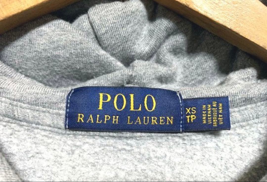 Polo Ralph Lauren グレー ジップアップパーカー　短丈