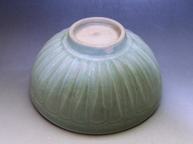 茶碗■古い青磁 唐草 お茶道具 古玩 唐物 中国 古美術 時代物 骨董品■