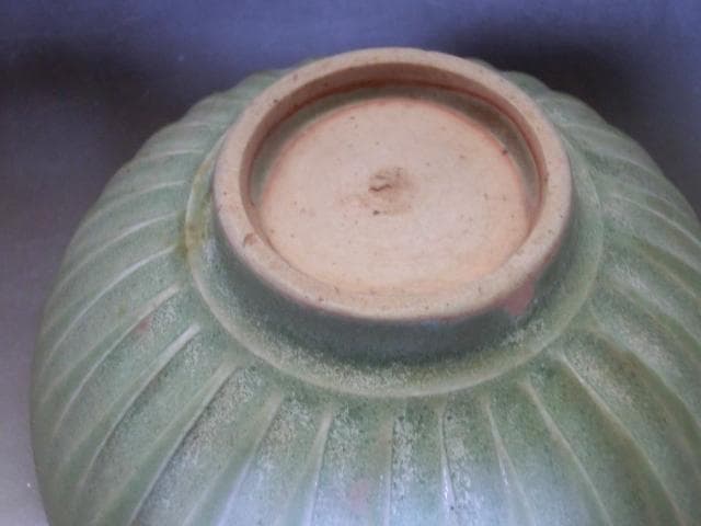 茶碗■古い青磁 唐草 お茶道具 古玩 唐物 中国 古美術 時代物 骨董品■