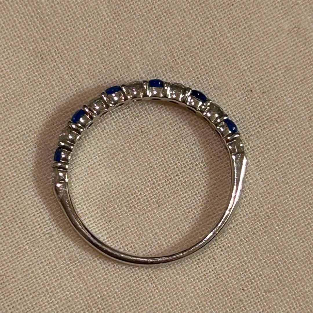 リン　アウイナイト　ホワイトトパーズ　K18 ホワイトゴールド　リング指輪