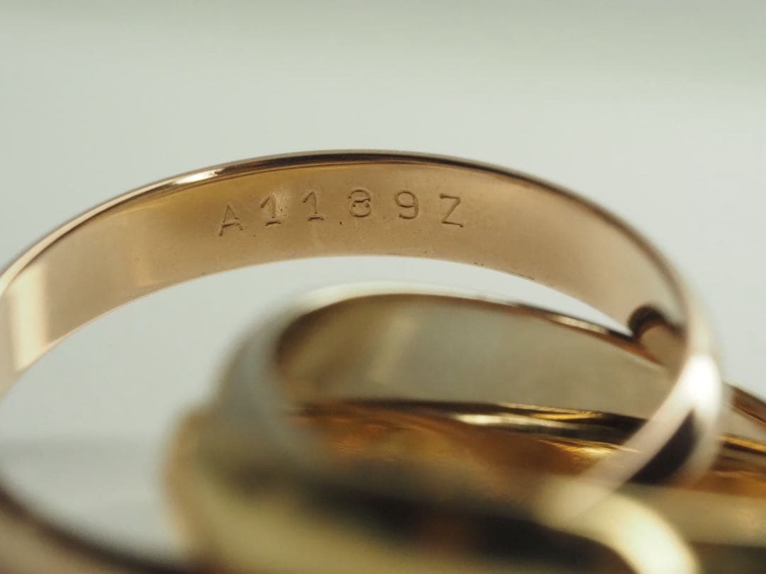 Cartier　カルティエ　トリニティリング 750YG/WG/PG 52号