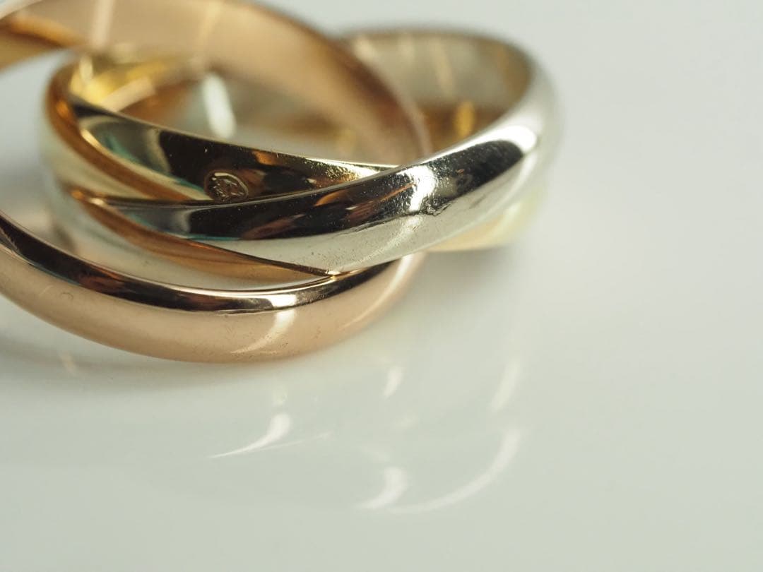 Cartier　カルティエ　トリニティリング 750YG/WG/PG 52号