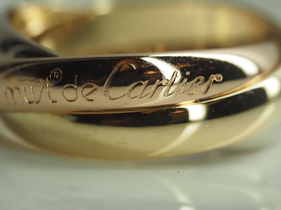 Cartier　カルティエ　トリニティリング 750YG/WG/PG 52号