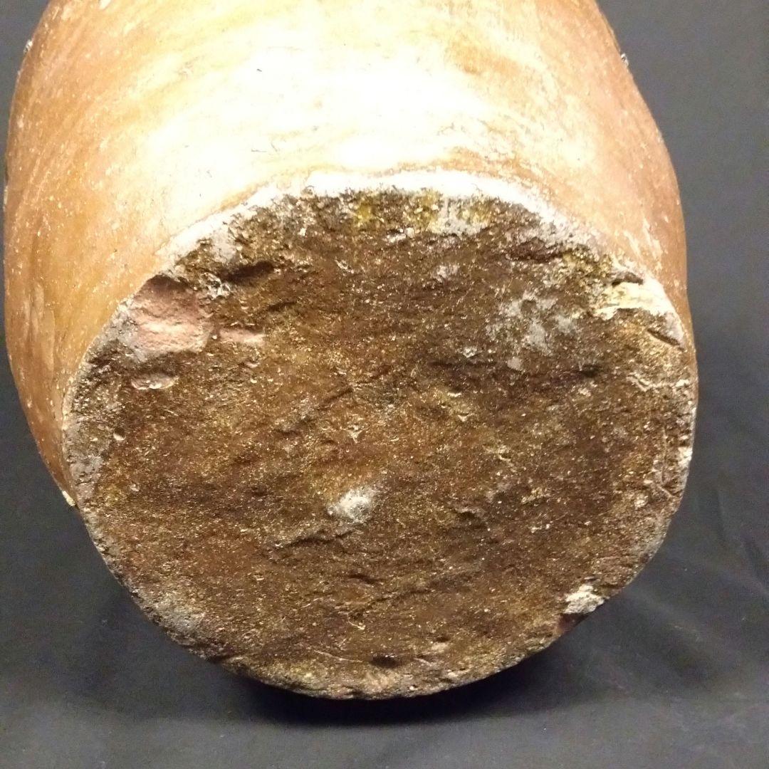 出来最高 備前 古備前 櫛目直線波状文 桂又三郎鑑定書 玉垂れ壷 窯