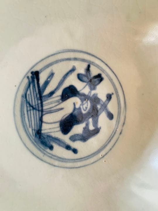 中国明時代中早期染付(青花)大碗(元箱付き)