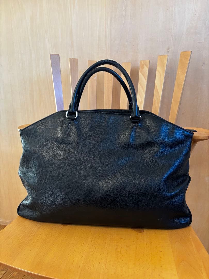 ブラックレザートートバッグ