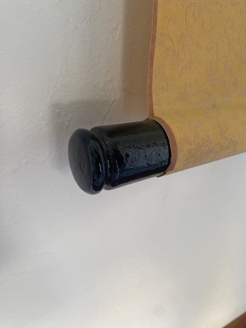 中国絵画　竹と小鳥の水墨画　掛軸　中国掛軸