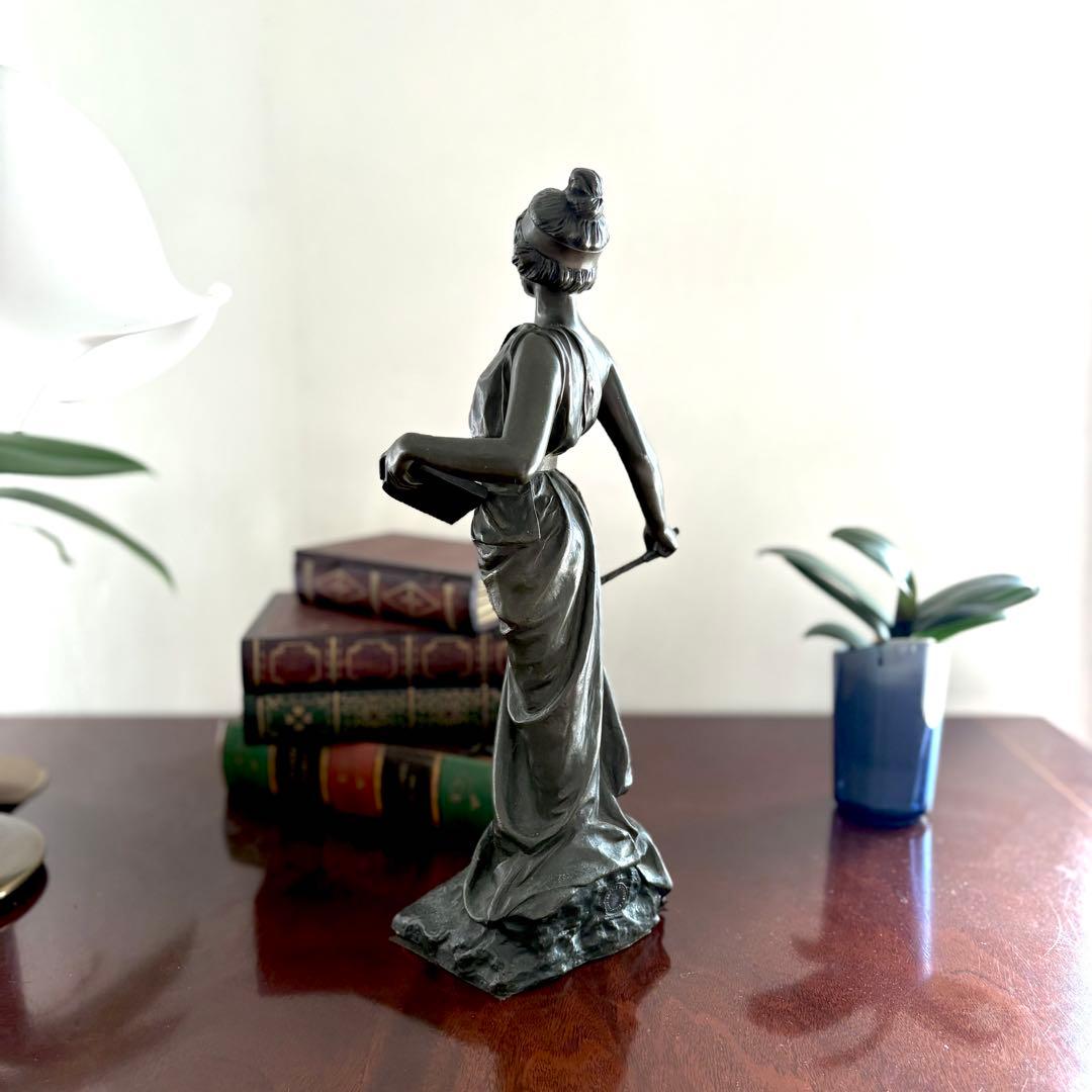 SIBYLLE アンティークブロンズ像 約35cm