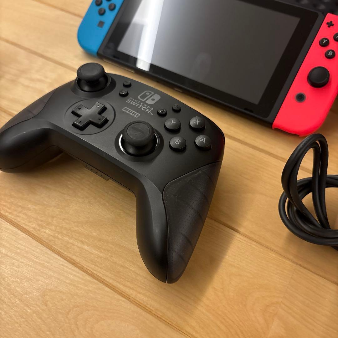 Nintendo Switch 本体 青/赤 ドック付き ケース付き