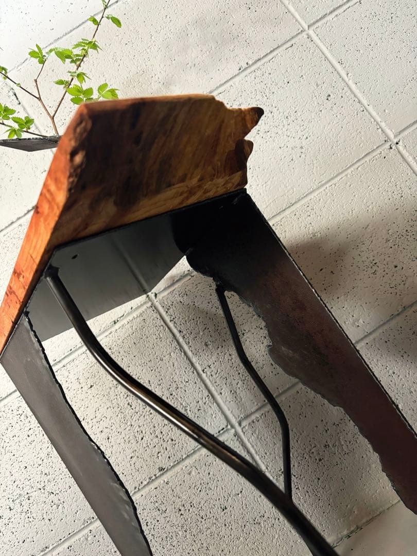 欅サイドテーブルコーヒーテーブルナイトテーブル観葉植物置き飾り台