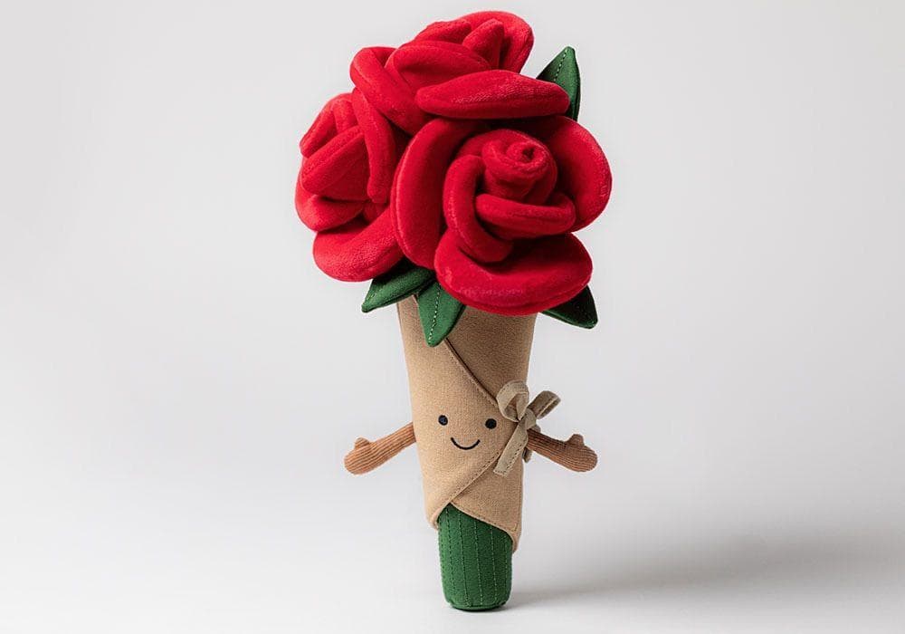 新品【】ローズブーケ 薔薇　花束　　30cm　ぬいぐるみ　花