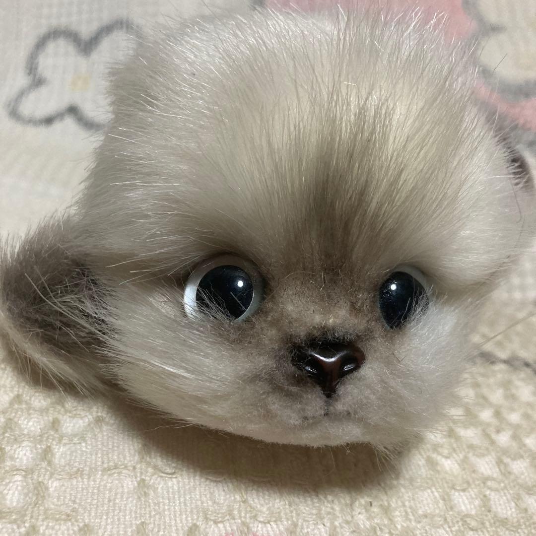 昭和レトロ　リーベ社　猫　寝そべりポーズ　ぬいぐるみ　中古品