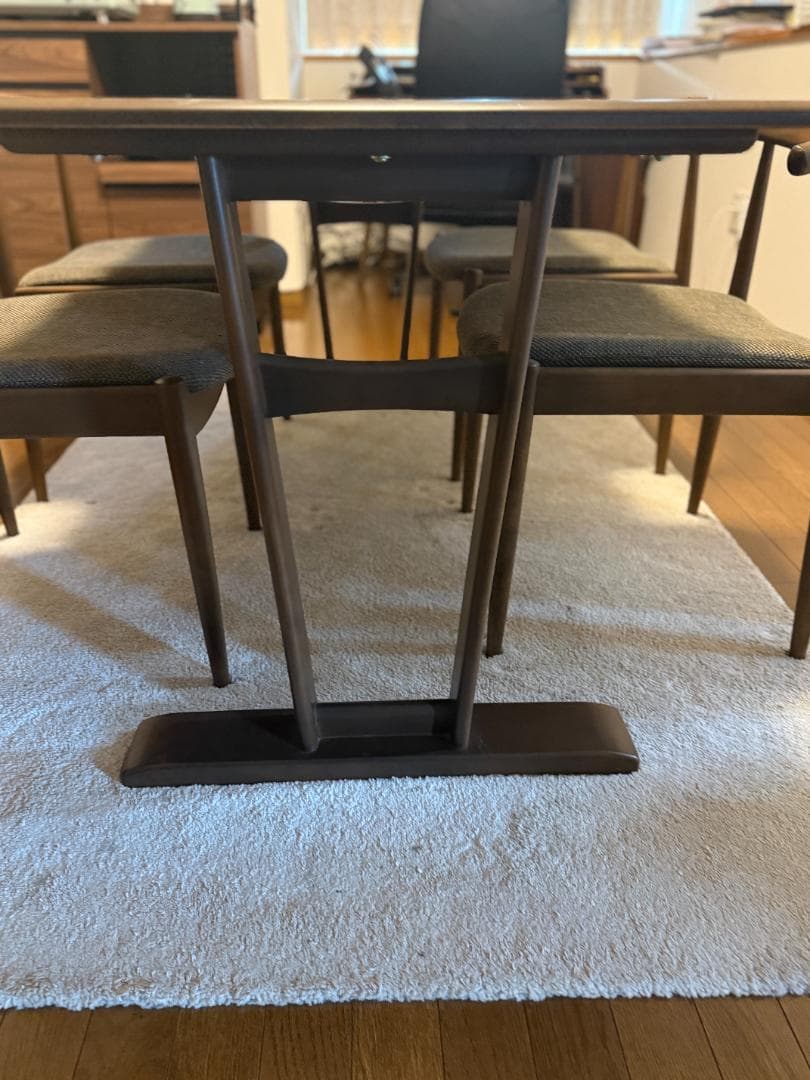 【送料込み】ニトリ北欧風 ウッドダイニングテーブル＆チェア4脚セット