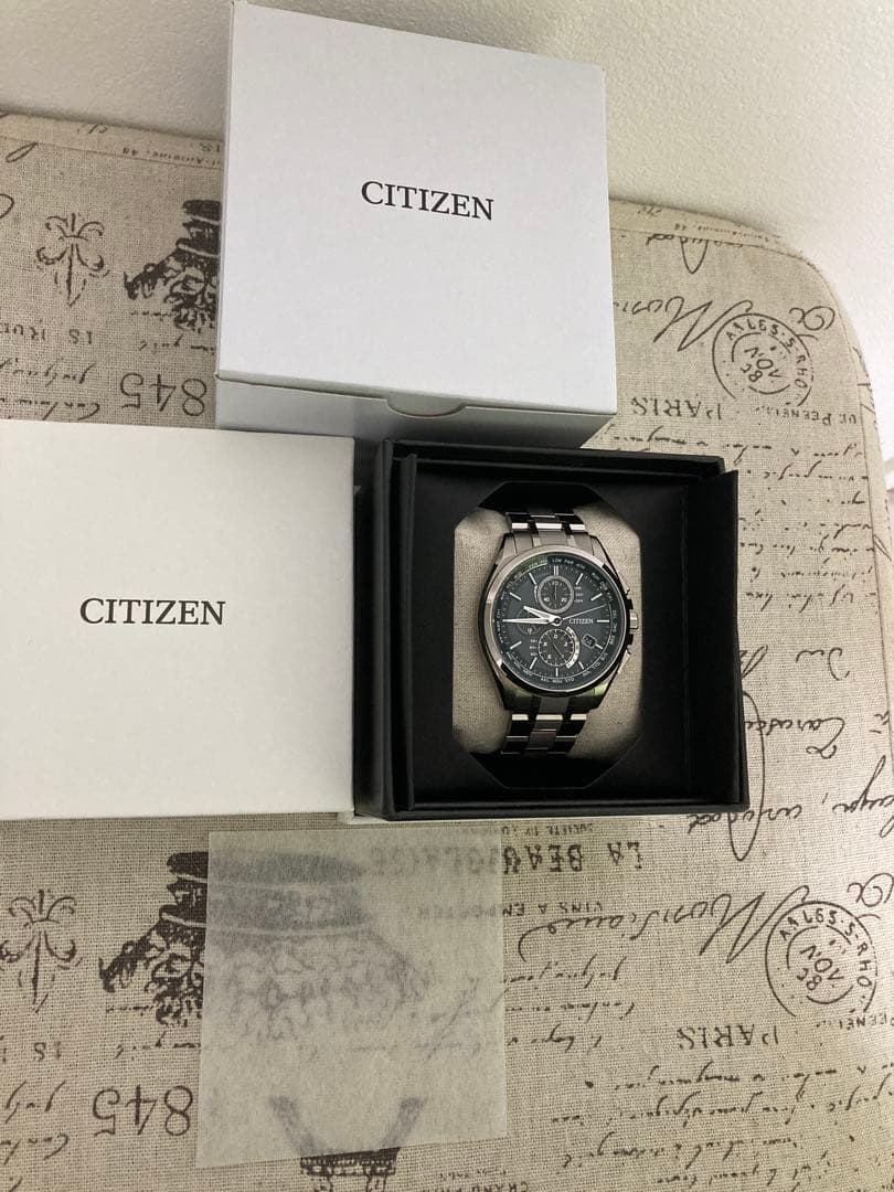 超美品！CITIZEN シチズン アテッサ チタン メンズ at8040-57e