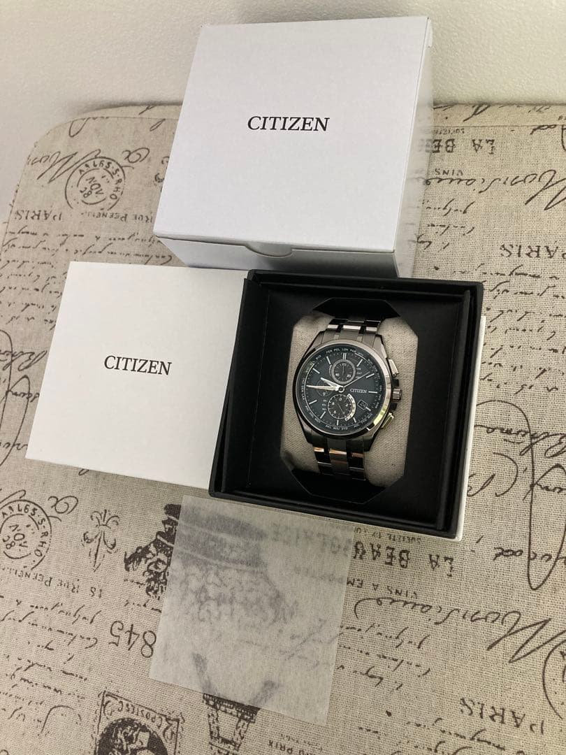 超美品！CITIZEN シチズン アテッサ チタン メンズ at8040-57e