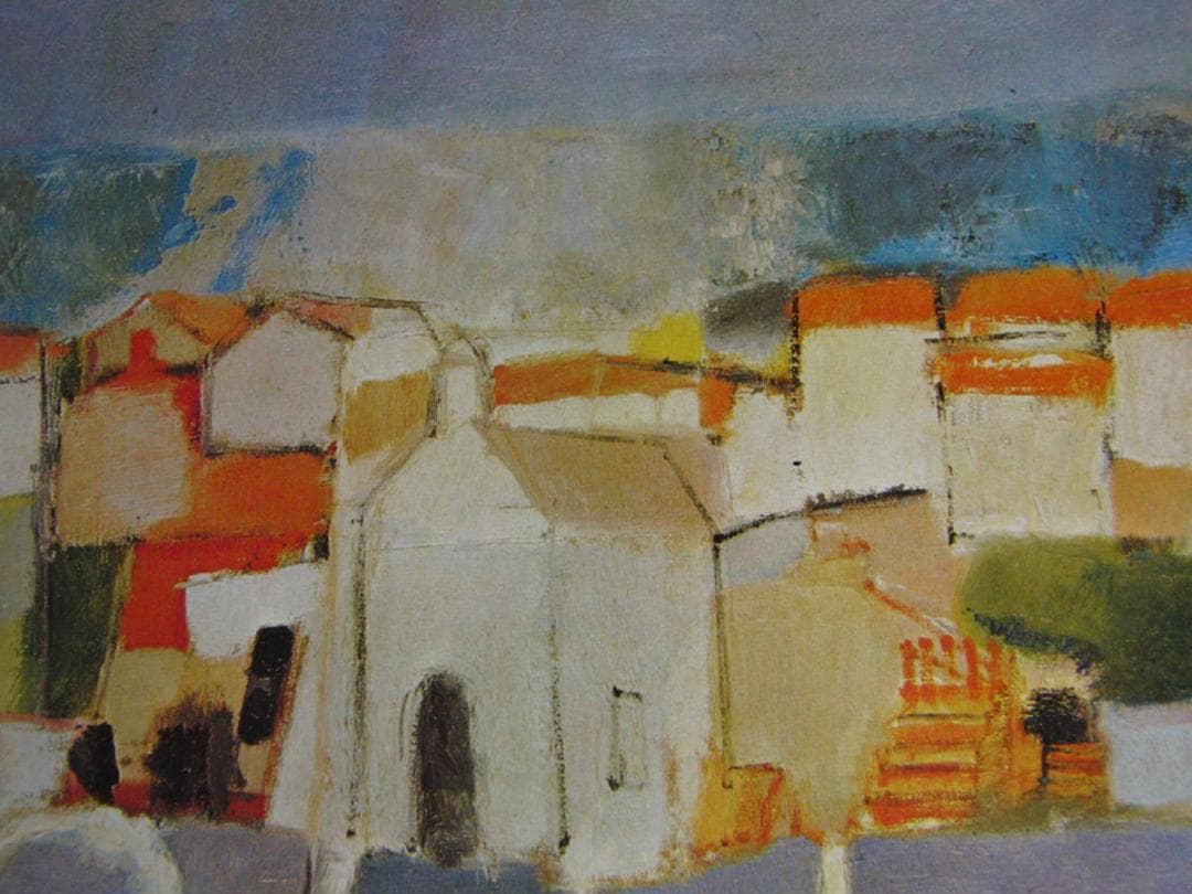 ジャン　ジャック　ベルノー、【風景】、希少な額装用画集より、新品額装付