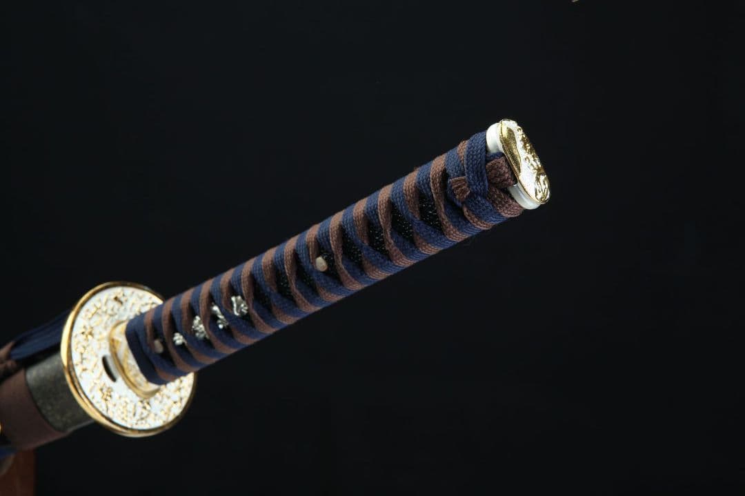 1056-武具 刀装具 日本刀　模造刀 居合刀 武士道 武蔵 鑑賞用 手鍛造打