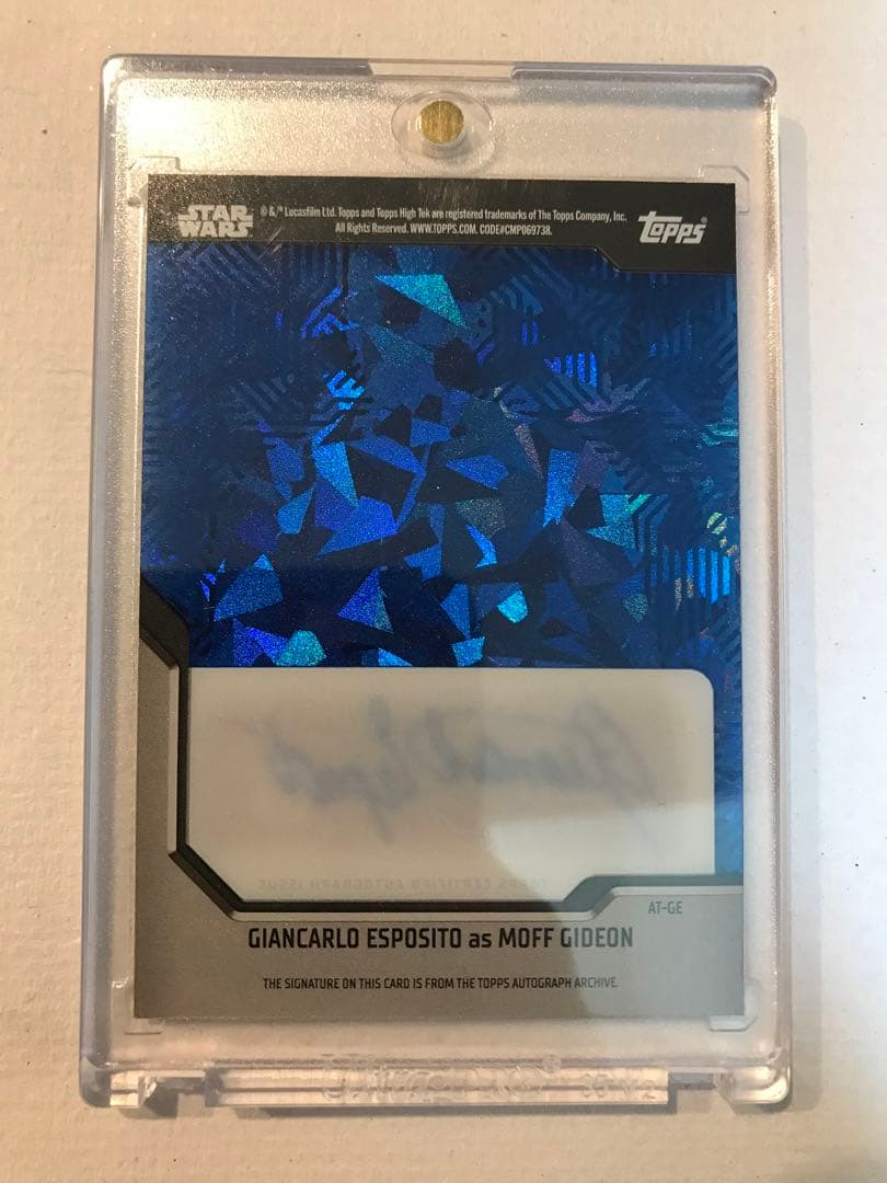 貴重マンダロリアンスターウォーズtopps モフギデオンサインカード