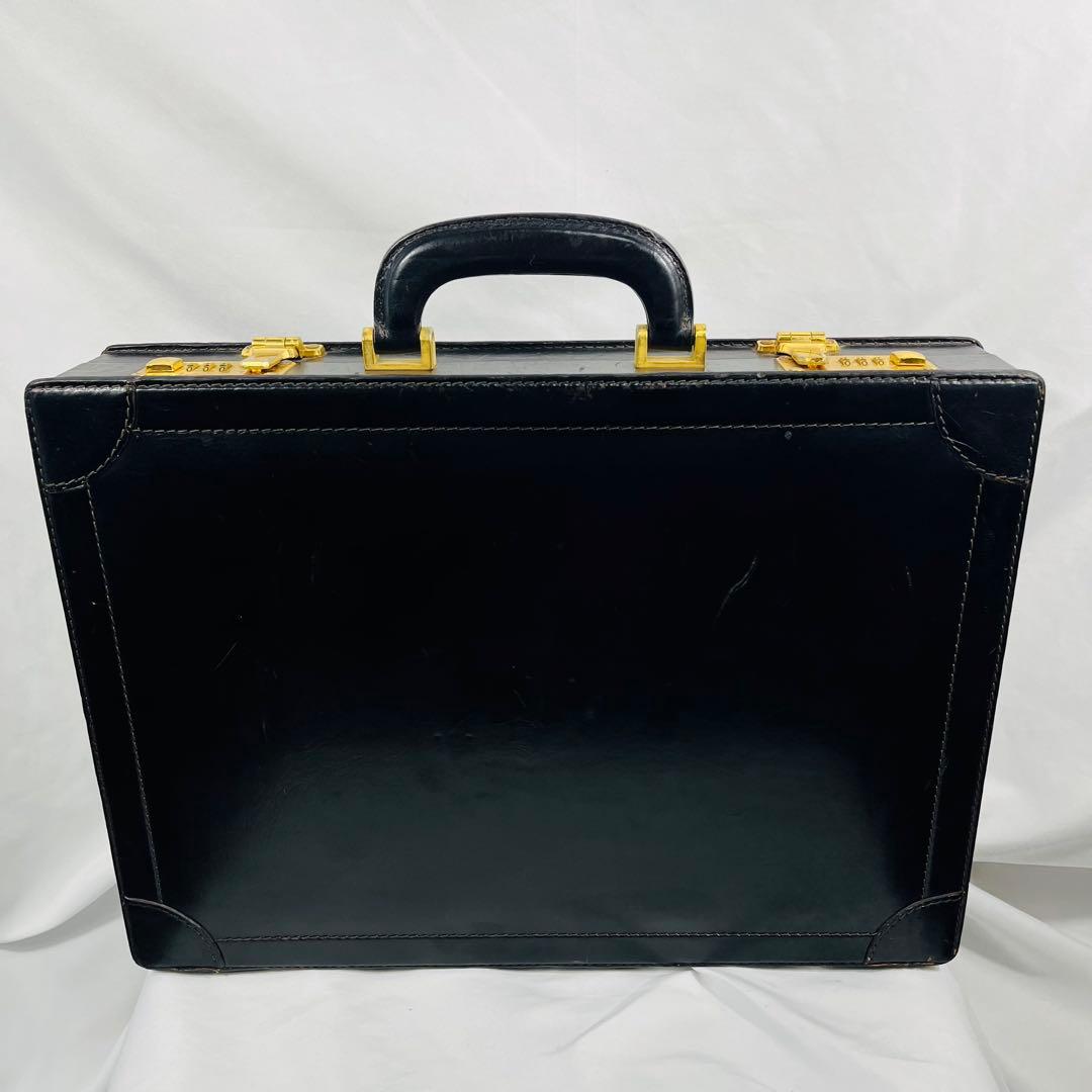 Bally バリー　レザー アタッシュケース　ヴィンテージ　ブラック