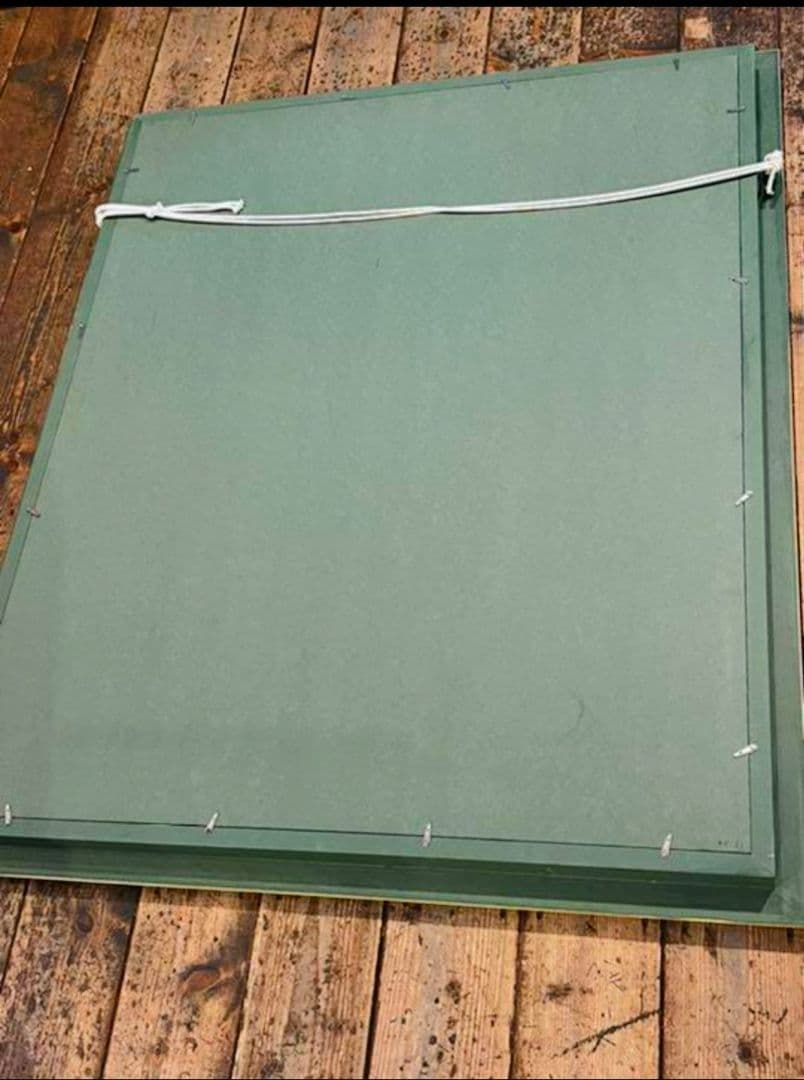 絵画 （大型117cm） 美術品 　クラゲ　油絵　日本画　額縁