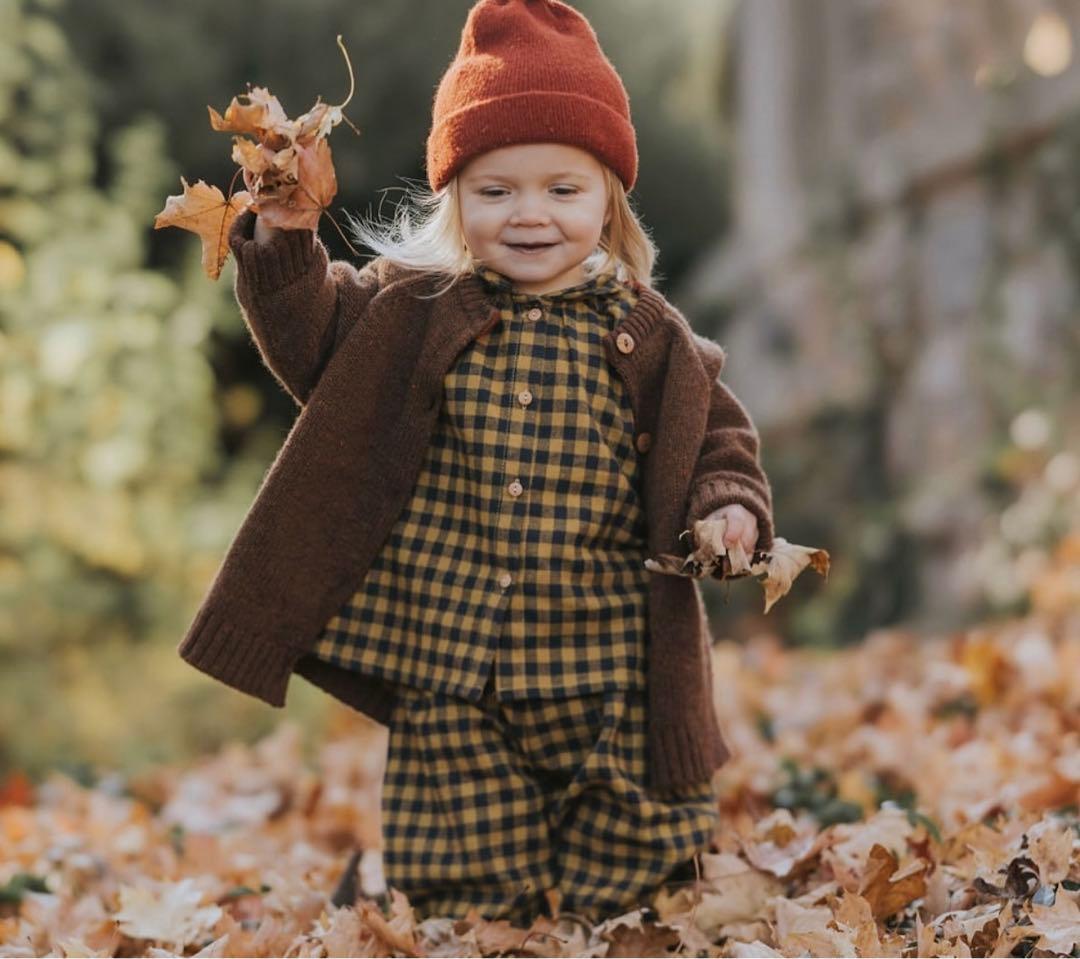 organic zoo ギンガムパンツ3-4y organic zoo セットアップ ギンガム