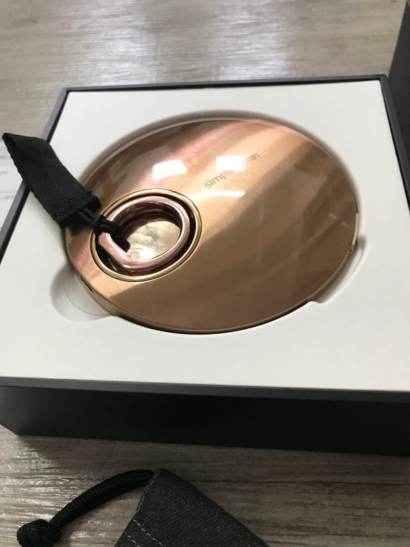 シンプルヒューマン ローズゴールド 10倍鏡　ミラー