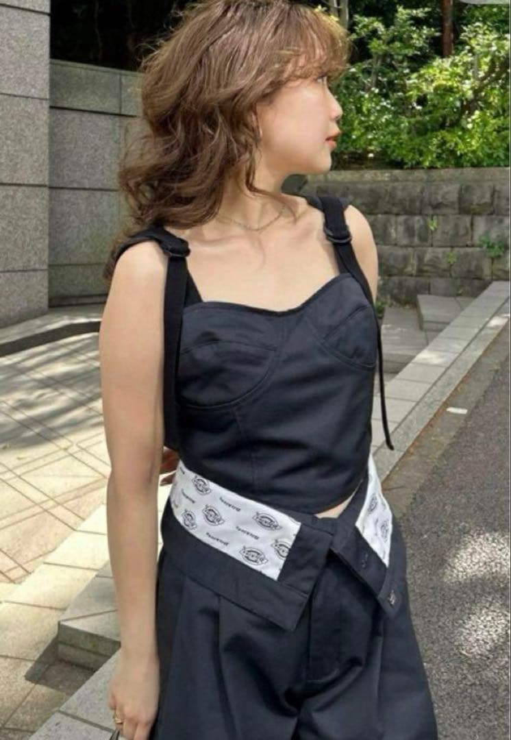 リリーブラウン　ディッキーズコラボ　ハイウエストパンツ