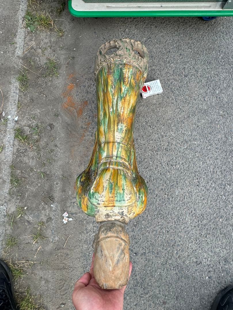 ‼️リサイクルFORTへフォロー‼️6/7唐物買取①‼️中国の唐三彩の神官像‼️