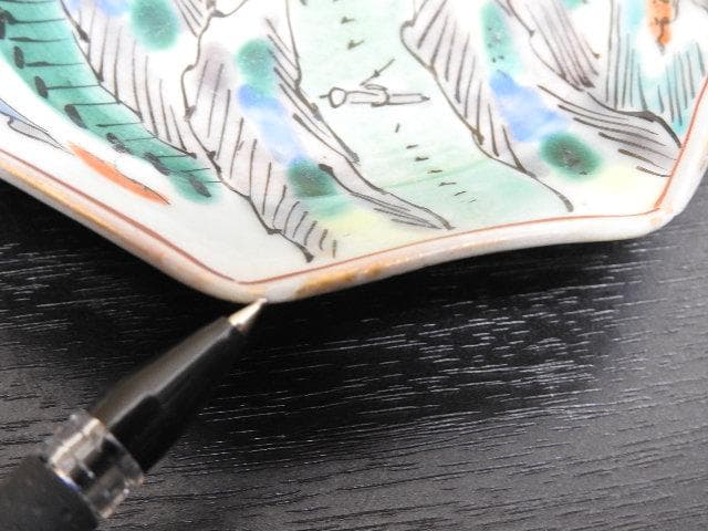 伊万里 色絵八角小皿 5客 MA299
