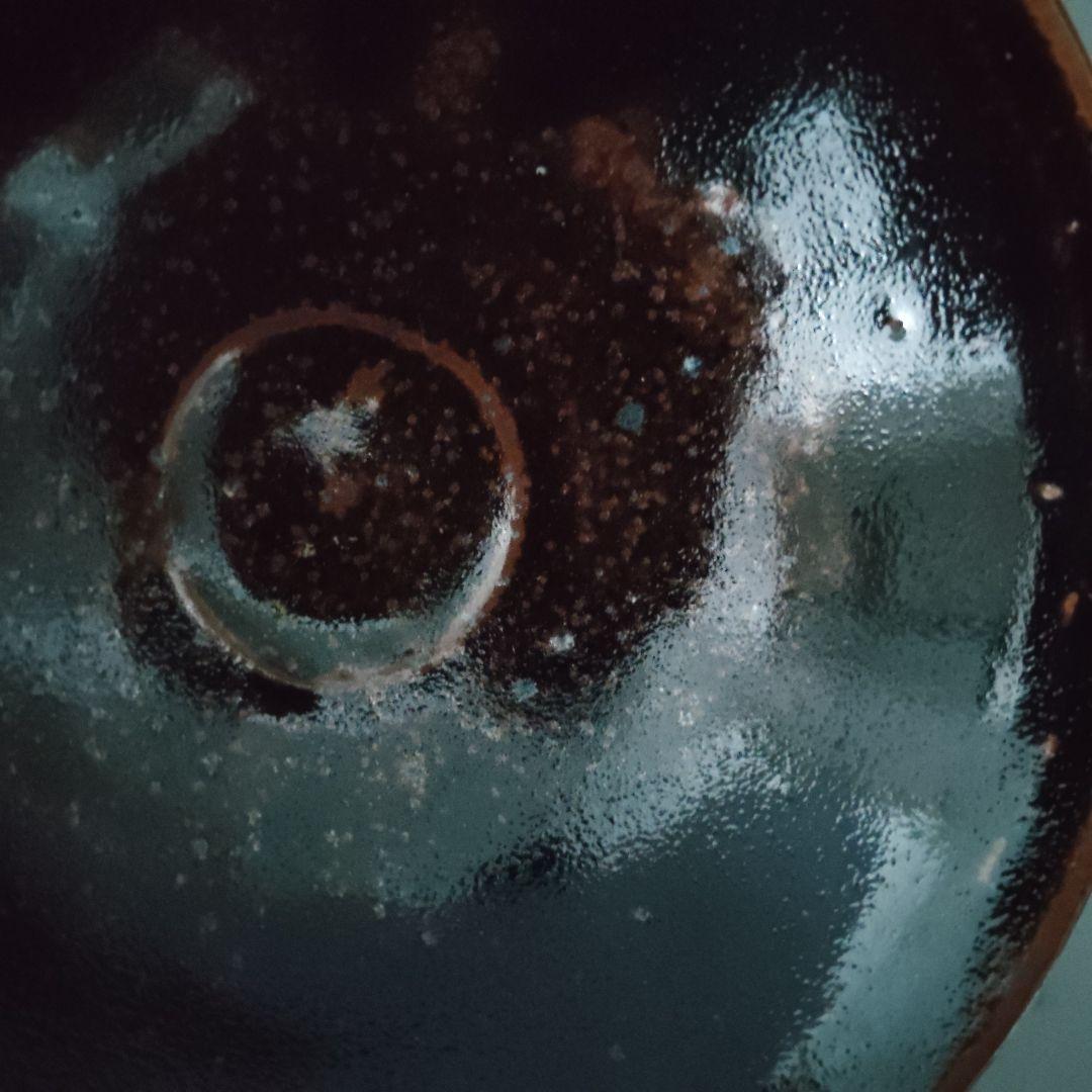 天目茶盌 八代 加藤宇助 秋坂窯 共箱 共布 茶道具 瀬戸赤津